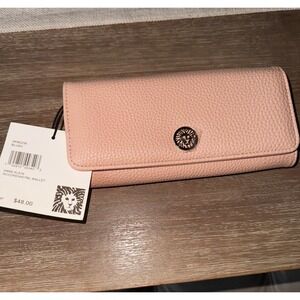 Anne Klein Pink Accordion Wallet